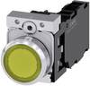 Siemens 3SU11530AB301FA0 3SU1153-0AB30-1FA0 Illuminated push button Front ring (steel), Glossy Button Silver, Yellow 1 pc(s) Piece