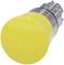 Yellow emergency stop button by Siemens, Model 3SU1. Used for safety shutdown of machines.
