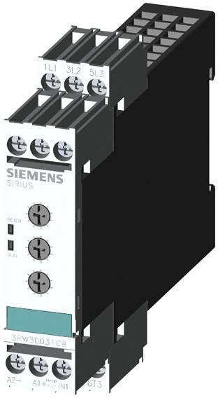 Siemens "delete" Soft starter Motor power at 400 V 1.1 kW Motor power at 230 V 0.55 kW 200 V, 400 V Nominal current 3 A