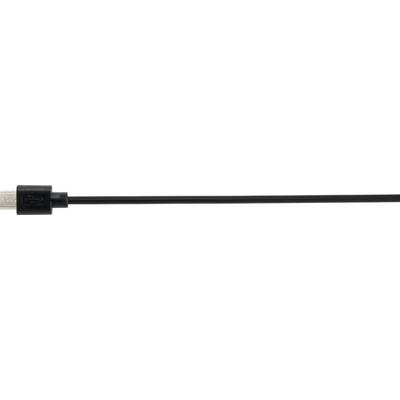 A black cable with a rectangular plug socket on the left side.