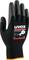 Black work glove with uvex logo and inscription 'phynomic airLite A ESD, Made in Germany'. Includes CE marking and size indication 9.