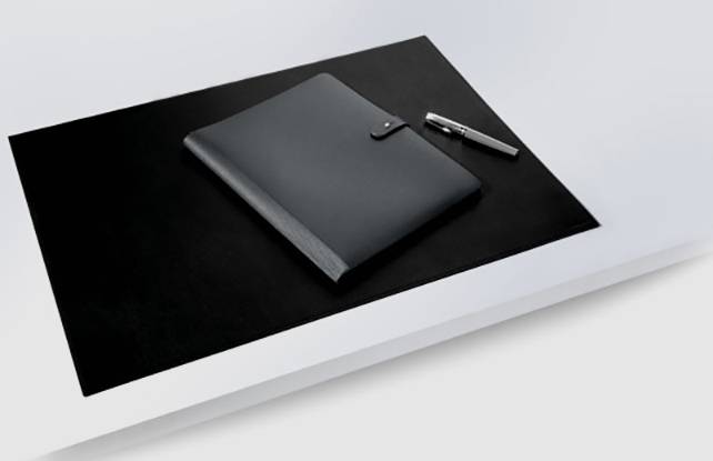 Durable Leder 730510 Desk pad Grey (W x H) 650 mm x 450 mm-2