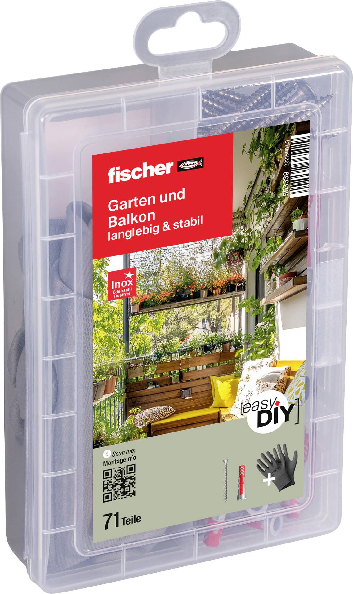 Fischer 553339 Fastener set Content 1 Set