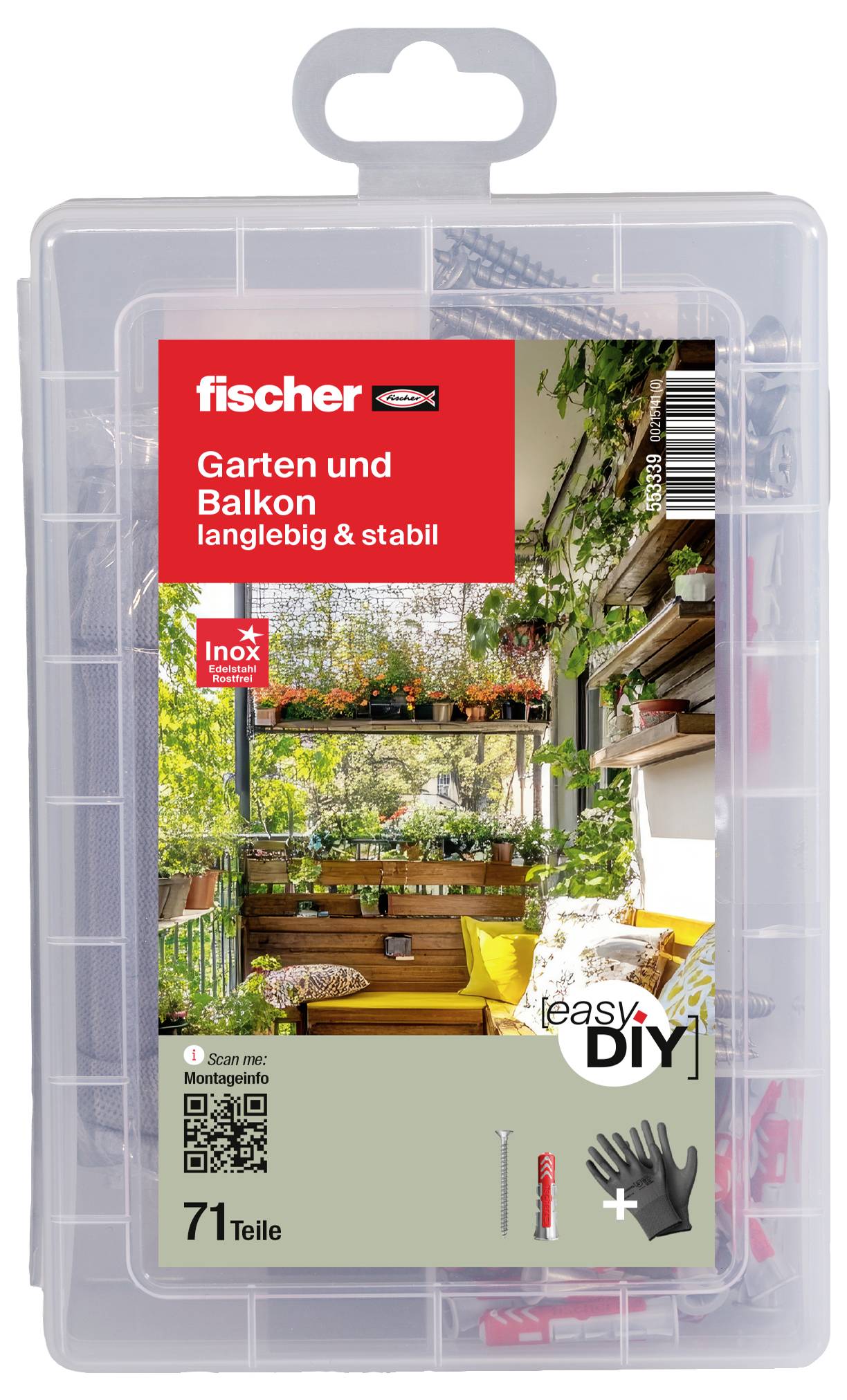 Fischer 553339 Fastener set Content 1 Set