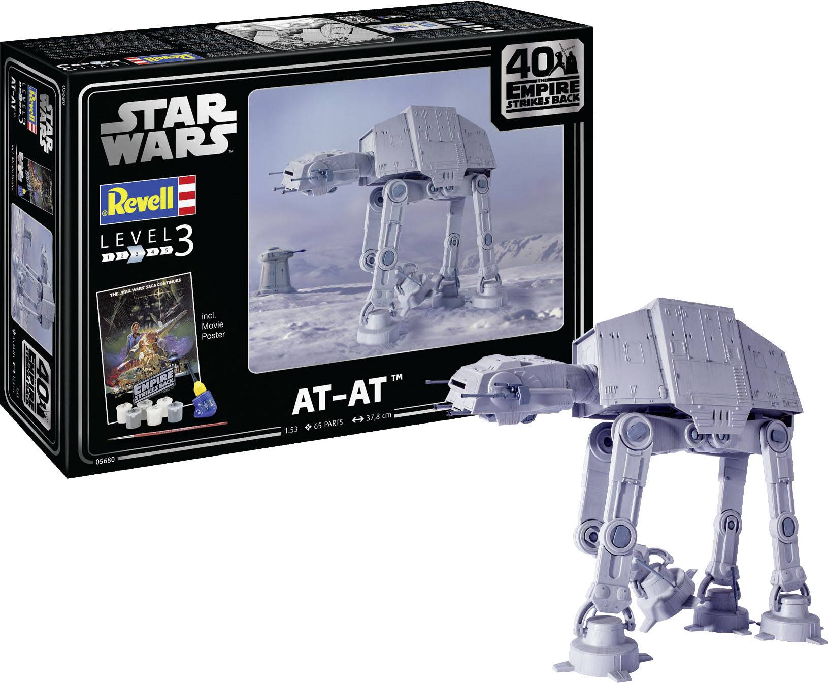 Revell 05680 Star Wars AT-AT 40th Anniversary Sci-Fi spacecraft assembly kit 1:52-1