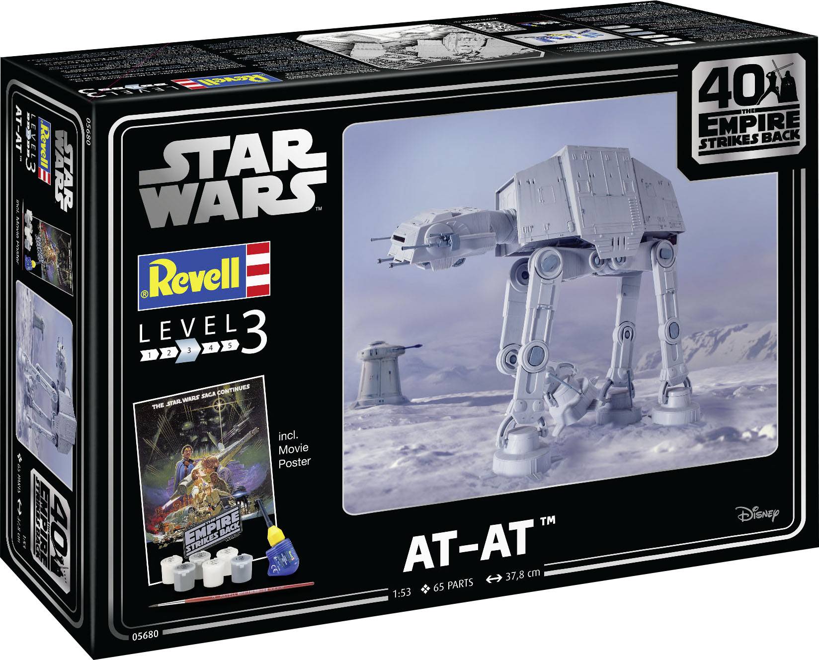 Revell 05680 Star Wars AT-AT 40th Anniversary Sci-Fi spacecraft assembly kit 1:52-2