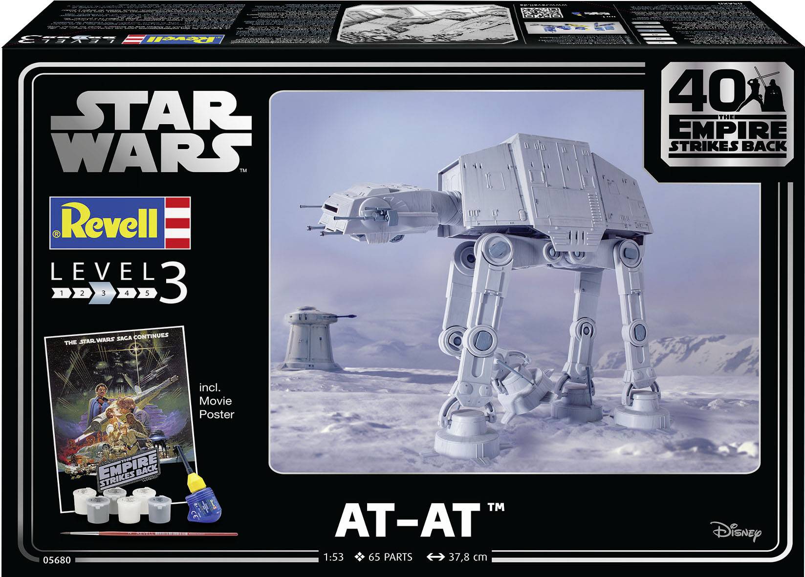 Revell 05680 Star Wars AT-AT 40th Anniversary Sci-Fi spacecraft assembly kit 1:52-3