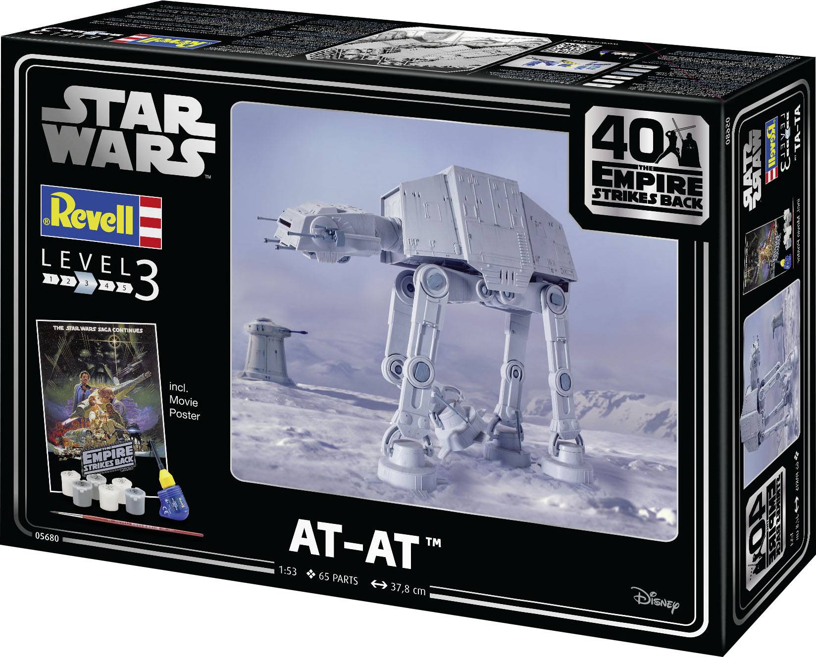 Revell 05680 Star Wars AT-AT 40th Anniversary Sci-Fi spacecraft assembly kit 1:52-6
