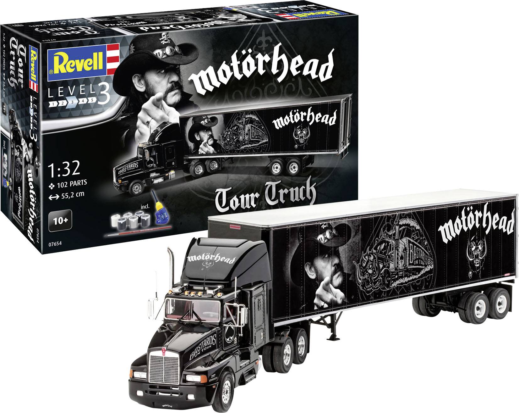 Revell 07654 Tour Truck Motörhead HGV assembly kit 1:32-1