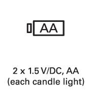 Symbol image for Sygonix SY-4531612 LED candle 3-piece set Ivory Warm white (Ø x H) 7.5 cm x 15 cm Timer