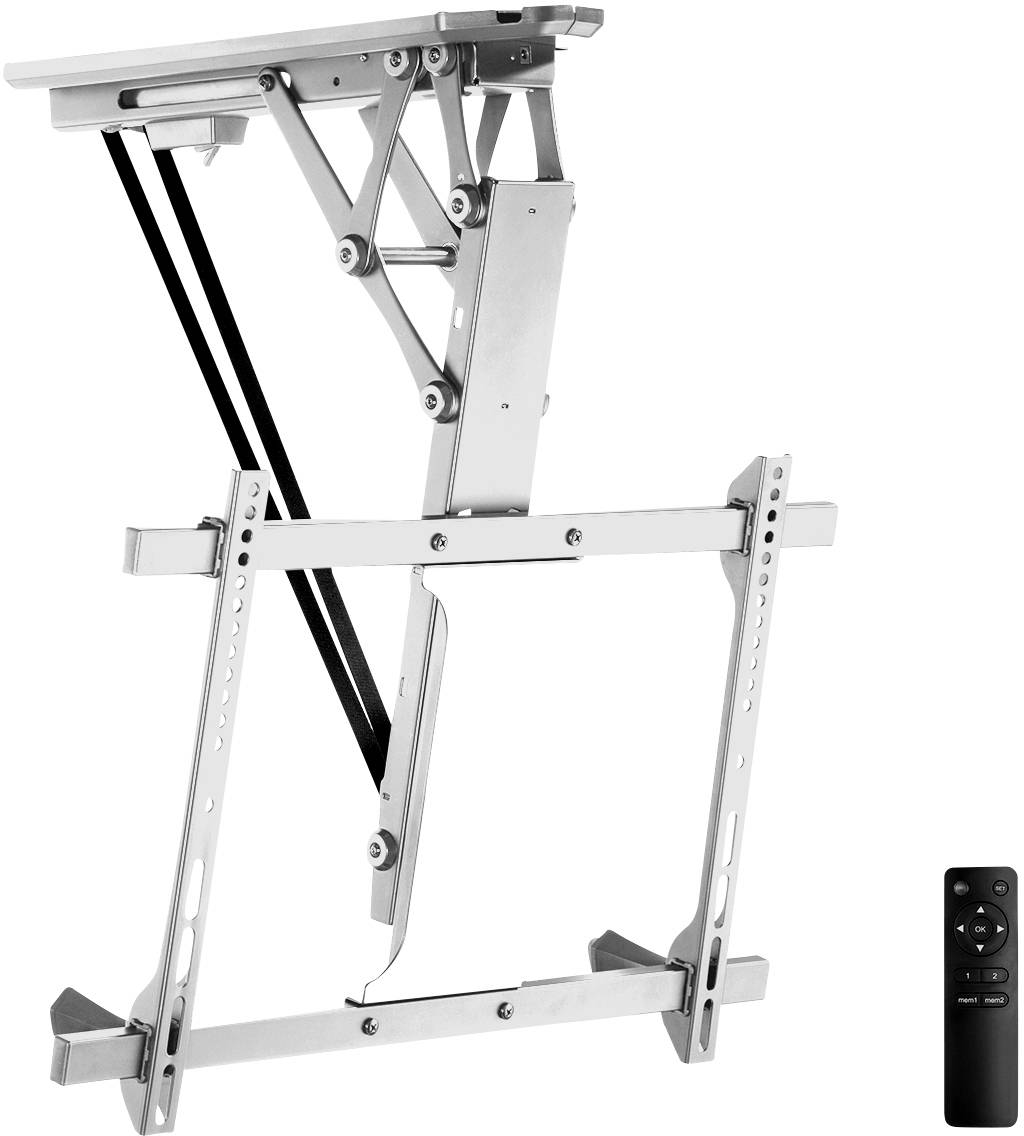 My Wall HL 41 MWL TV ceiling mount Roof suspension bracket, Motorised, Height-adjustable, Swivelling, Rotatable White