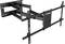 Black, adjustable metal TV wall mount. Multiple articulating arms allow flexible positioning.