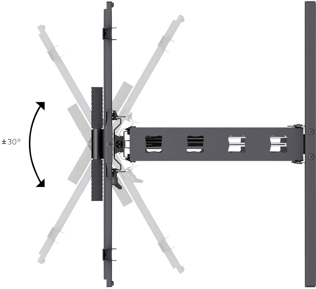 My Wall HP 55 L TV wall mount Height-adjustable, Rotatable, Tiltable, Swivelling-7