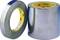 A silver and a wider aluminium adhesive tape standing side by side, upright with the 3M brand visible on the inside.