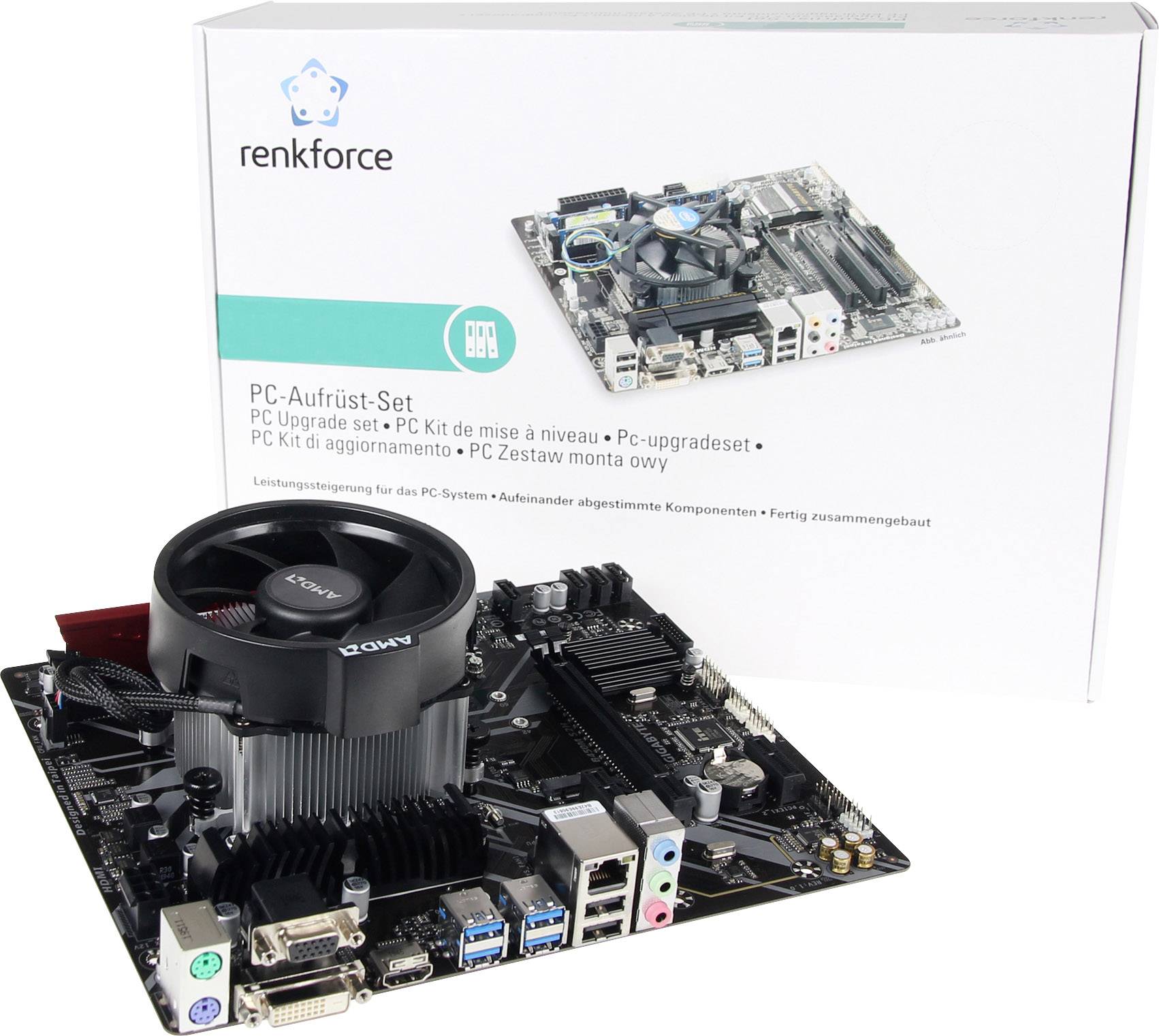 Renkforce PC tuning kit AMD Athlon™ 3000G (2 x 3.5 GHz) 8 GB AMD Radeon Vega Graphics Vega 3 Micro-ATX