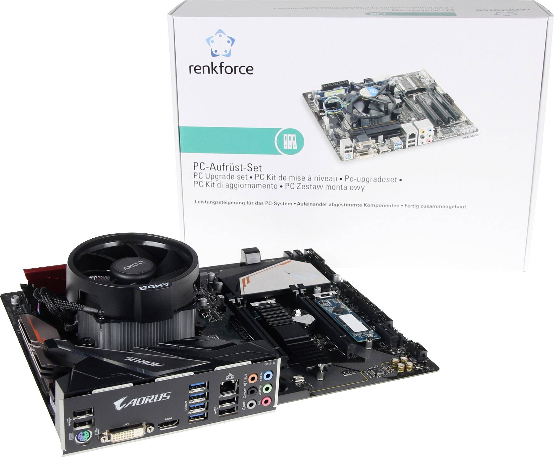 Renkforce PC tuning kit AMD Ryzen™ 3 AMD Ryzen3 3200G (4 x 3.6 GHz) 8 GB AMD Radeon Vega Graphics Vega 8 ATX