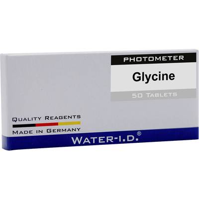 Water Quality Reagents: Pack of 50 glycine tablets for photometer, manufactured in Germany by Water-ID.