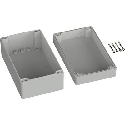 Plastic casing, comprising two parts with four accompanying screws.