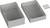 Grey plastic enclosure, two-part, opened, with six screws beside it. Suitable for electronic applications.