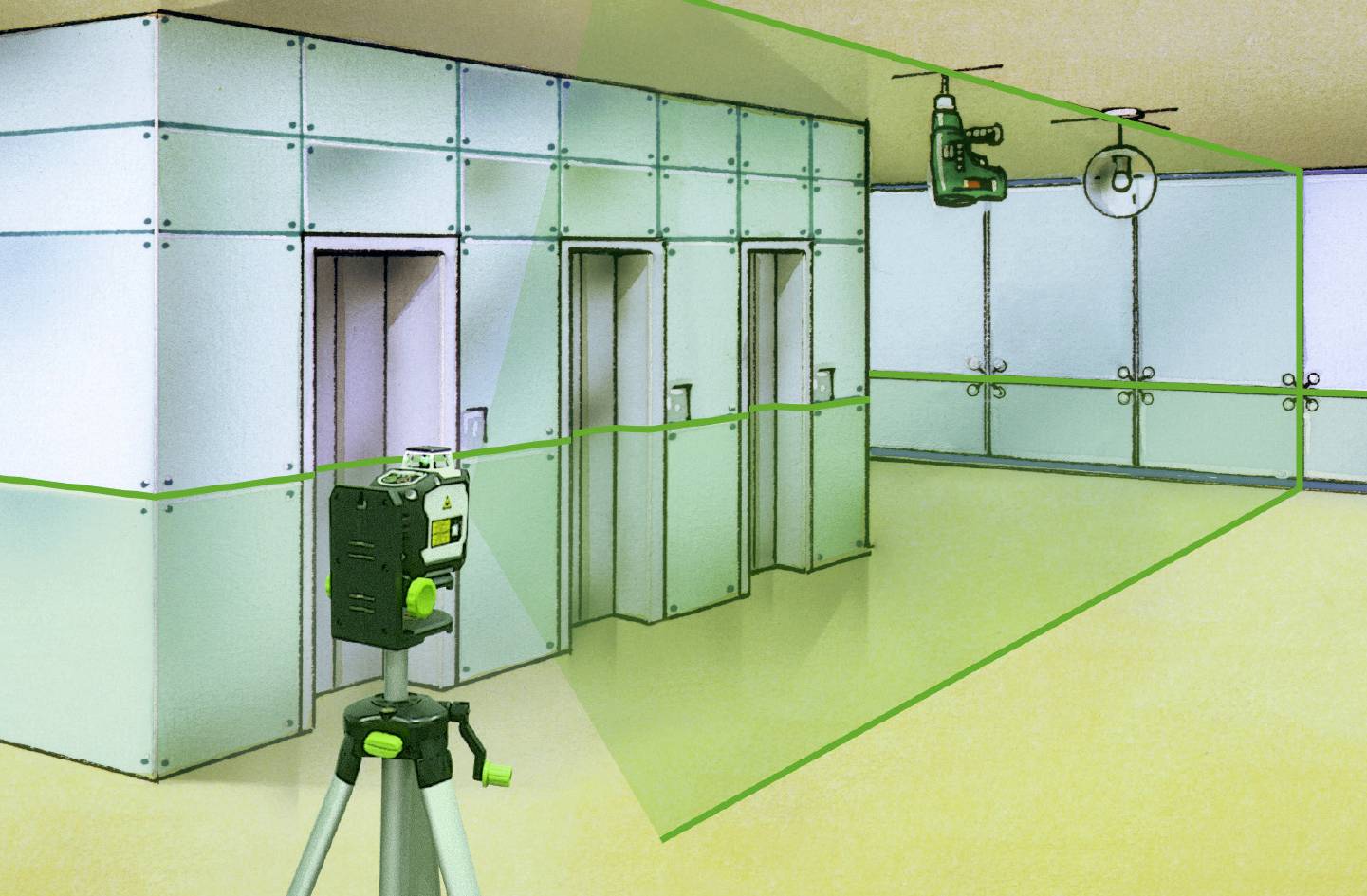 Laserliner CompactLine-Laser G360 Set Multi-line laser Self-levelling-8