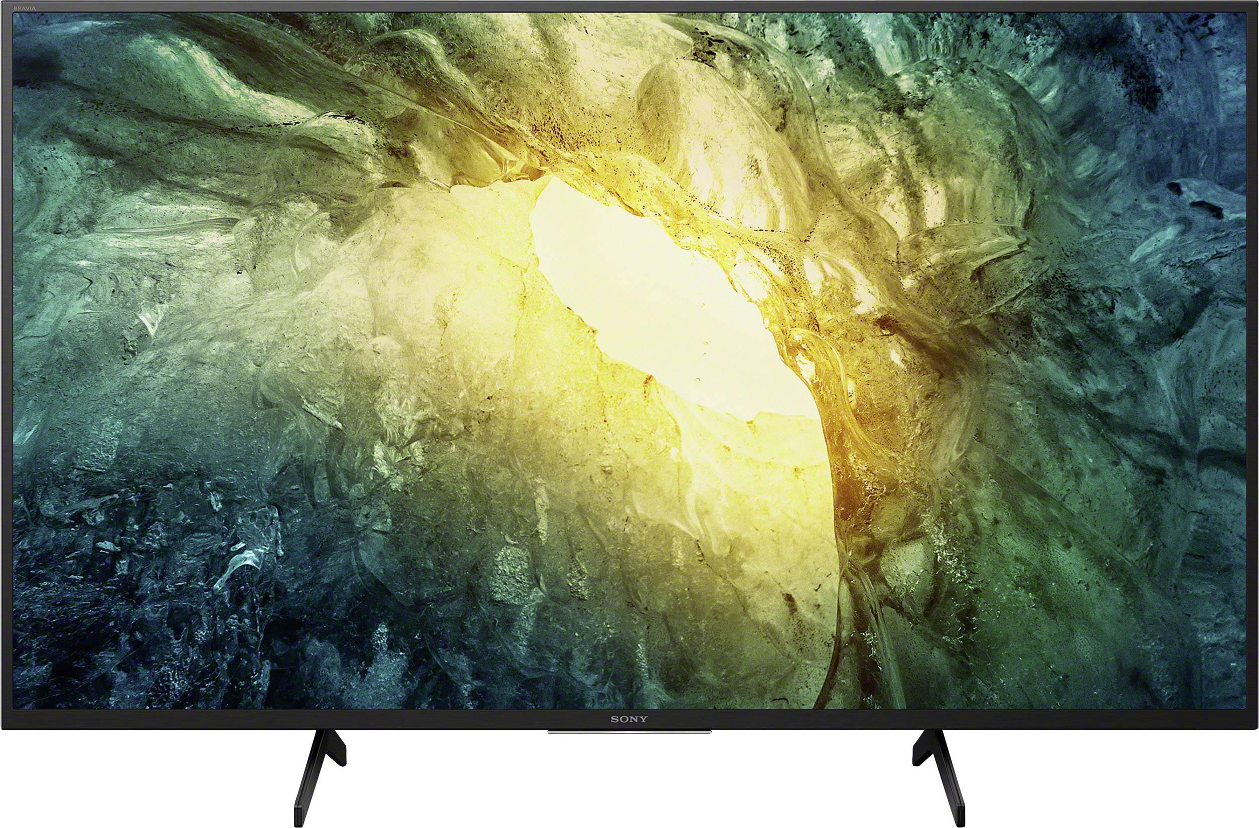 Sony KD43X7055BAEP LED TV 108 cm 43 inch EEC A (A+++ - D) Wi-Fi, DVB-T2 HD, DVB-S2, DVB-C, CI+, UHD Black