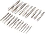 Professional 21-piece set of metal drill HSS taps
