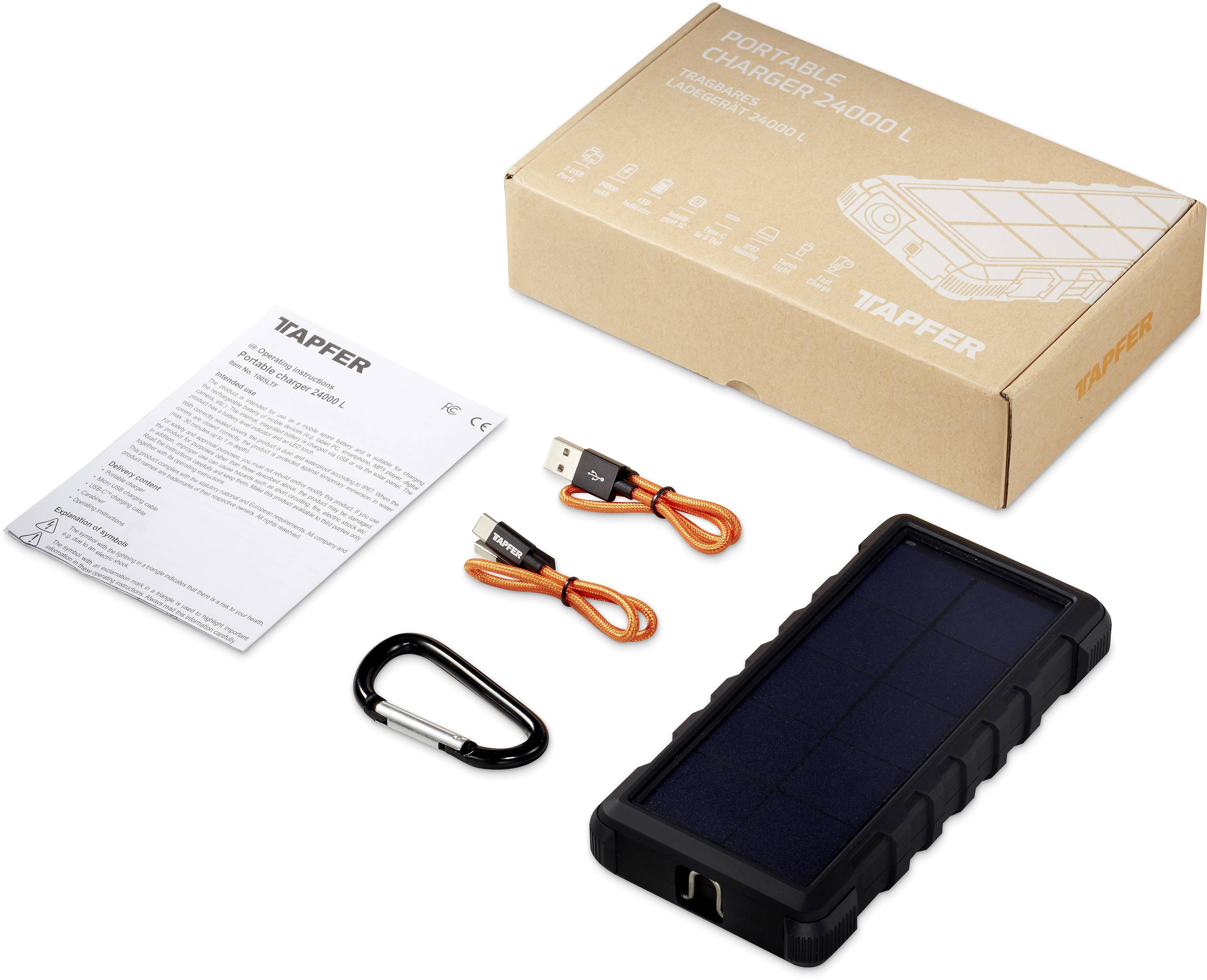 Tapfer 1005LTF TP-6800901 Solar charger 24000 mAh-12