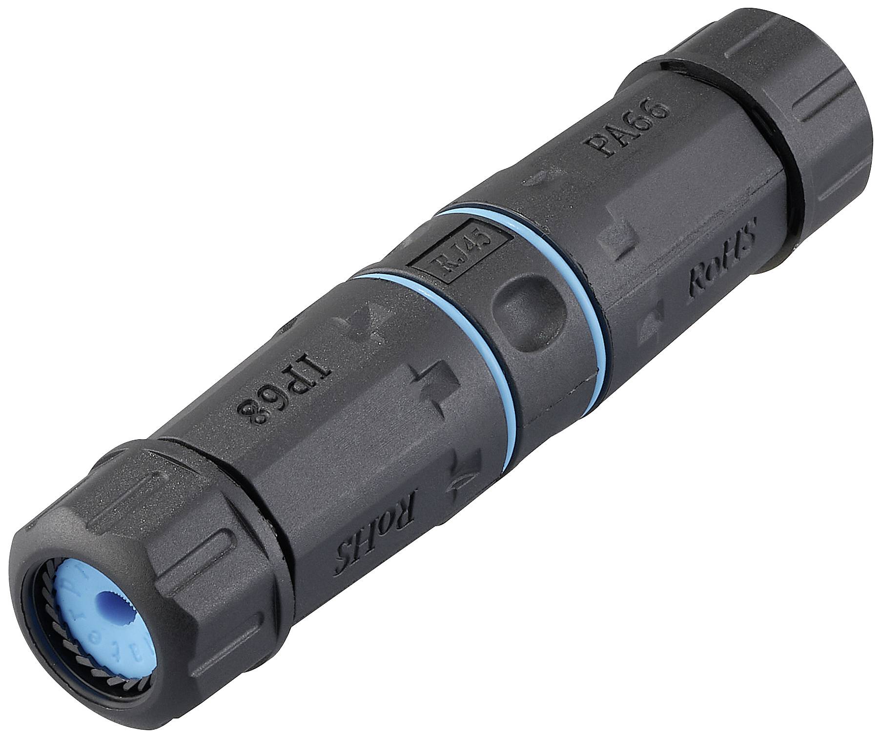 Renkforce RJ45 Networks Adapter CAT 6 [1x RJ45 socket - 1x RJ45 socket] Black