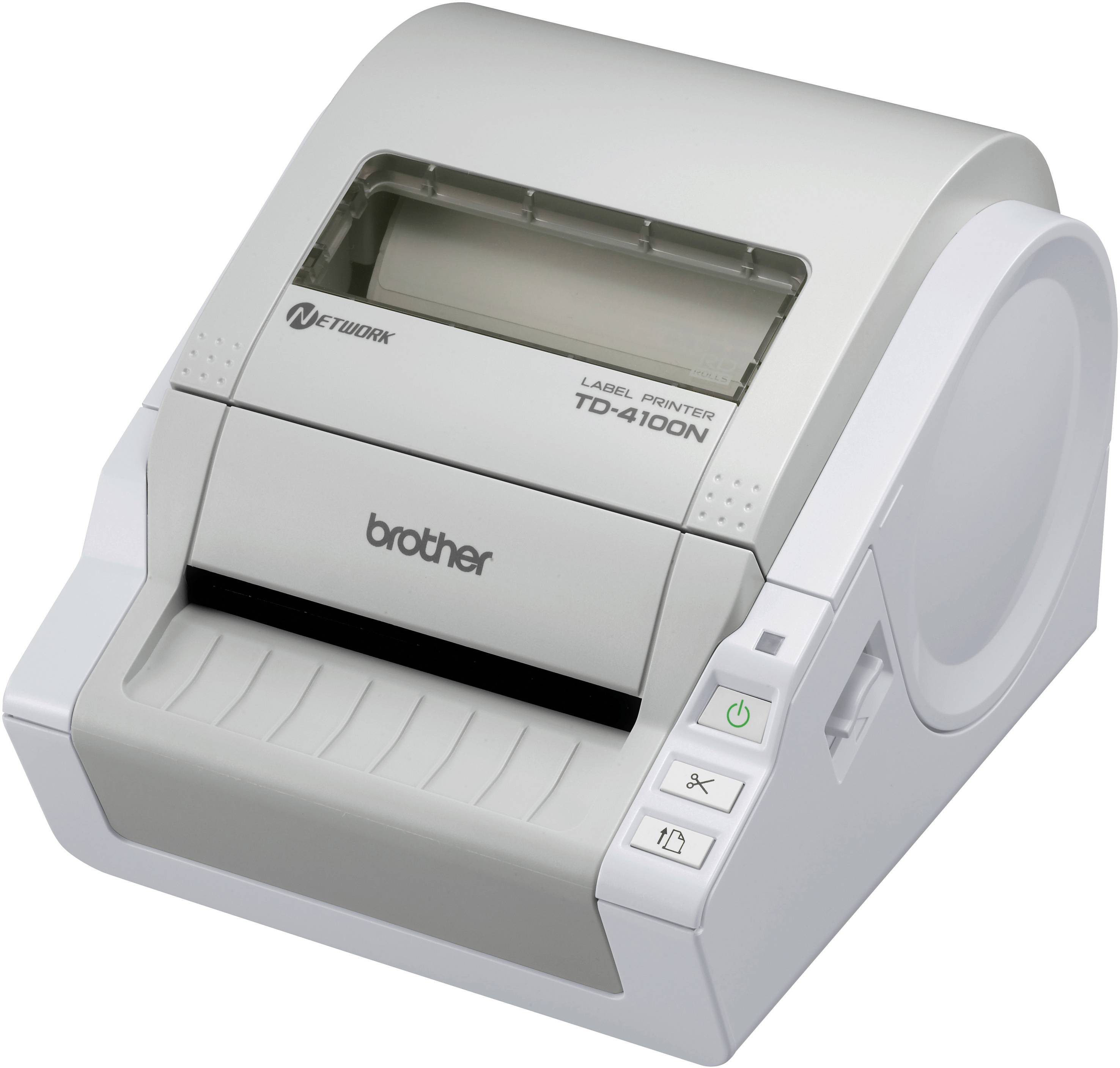 Brother TD-4100N Label printer Direct thermal 300 x 300 dpi Max. label width: 102 mm USB, RS-232, LAN