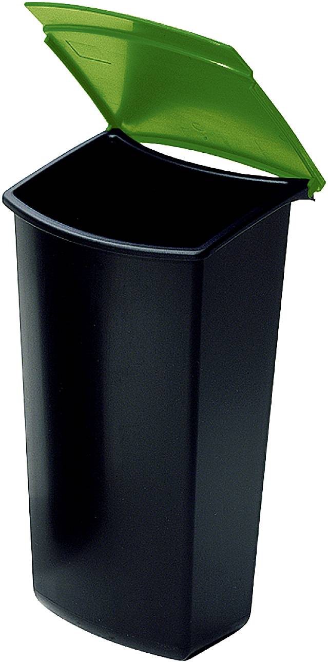 HAN MONDO 1843-05 Litter bin insert 3 l Plastic, Polypropylene Black/green 1 pc(s)-1