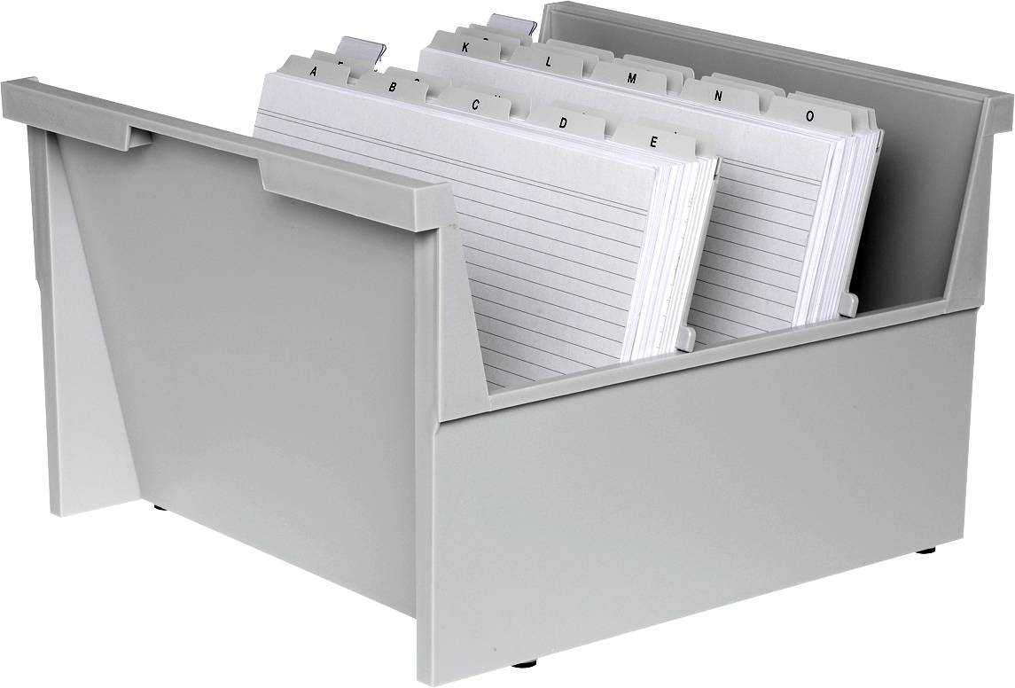 HAN 854-0-11 Suspended card index box Light grey No. of cards (max.): 1.000 cards-0