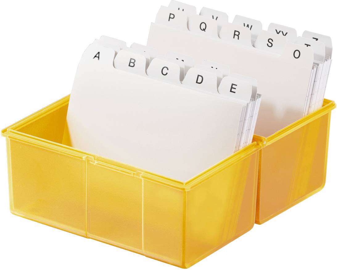 HAN SIGNAL 976-71 Card index box Orange No. of cards (max.): 400 cards A6 landscape-2
