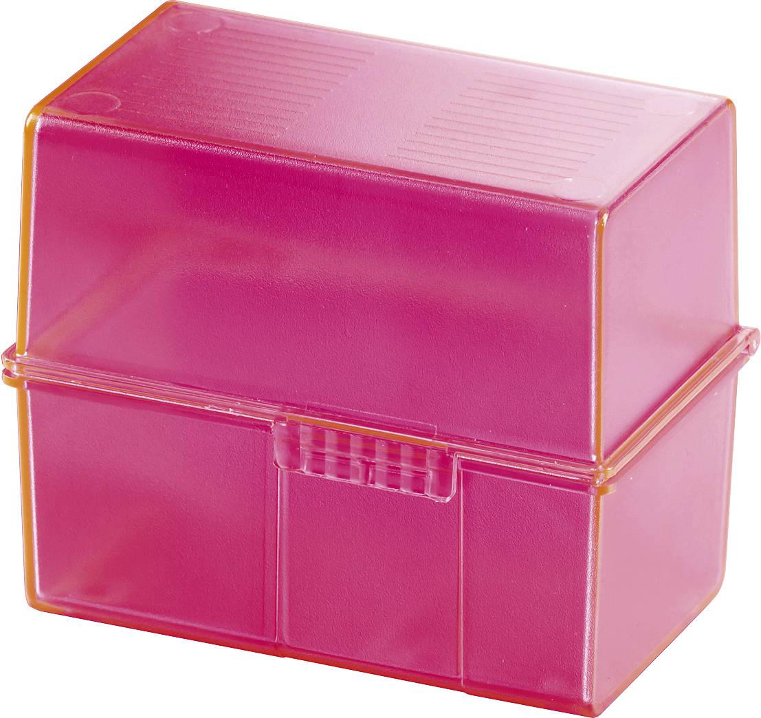 Han 977-13 Card Index Box A7 For 300 Cards Plastic Black 