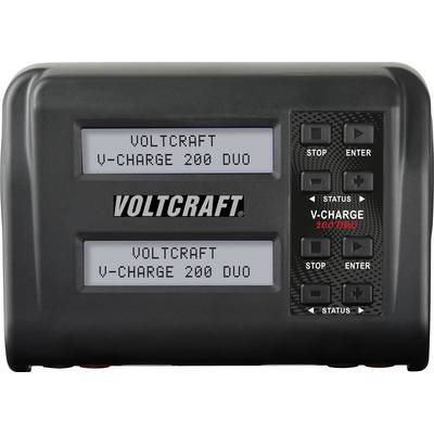 VOLTCRAFT V-Charge 200 Duo Scale model battery charger 10 A Li-ion, LiFePO, LiHV, LiPolymer Discharger function, Battery-2