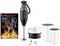 'Magic Wand' Hand Blender Set with Accessories and 'Grill & Chill' Recipe Book. Blender Attachment and Two Measuring Jugs for BBQ Ideas.