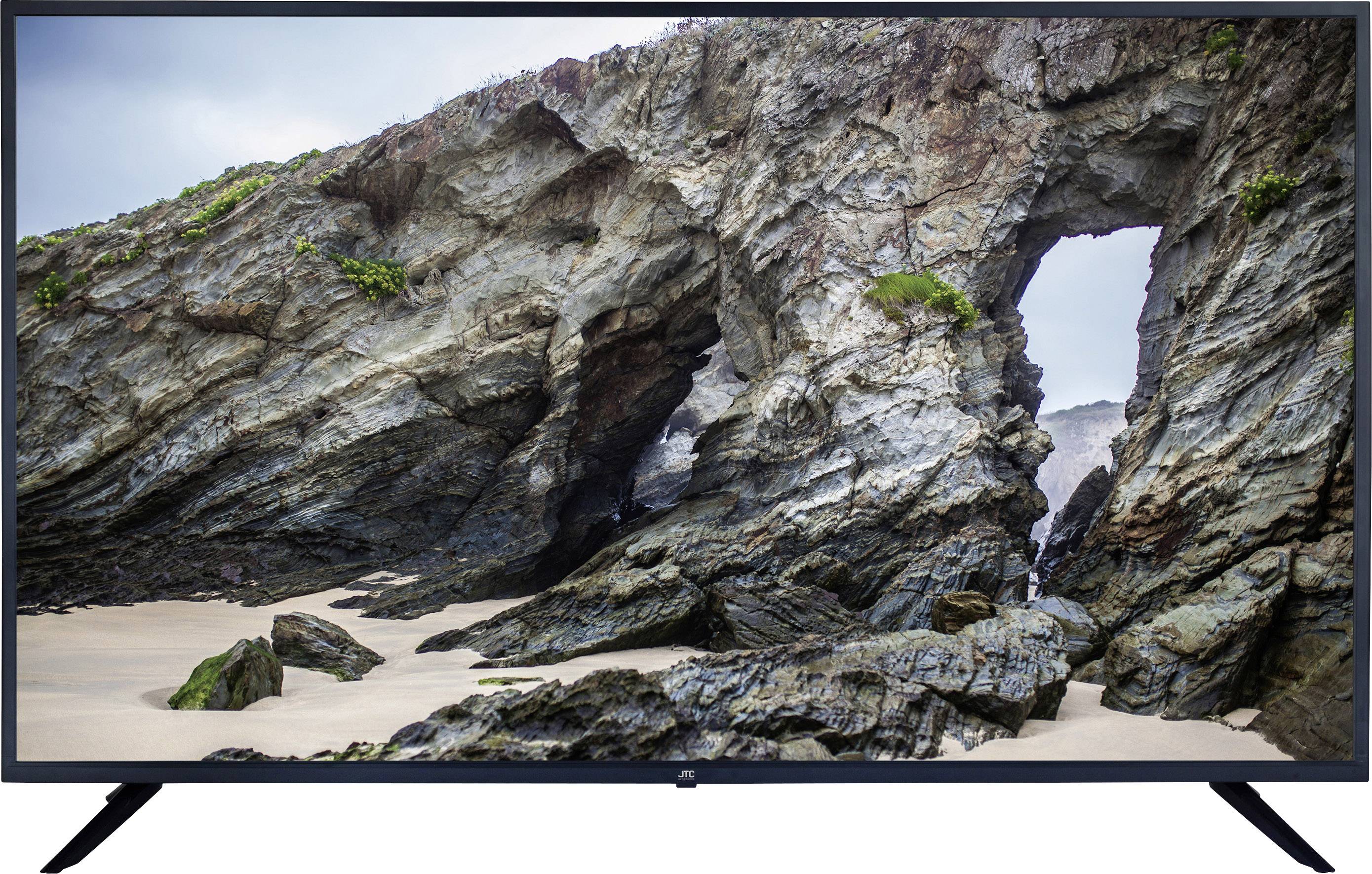 JayTech S43U4348M LED TV 108 cm 43 inch EEC A (A+++ - D) DVB-T2, DVB-C, DVB-S, UHD, Smart TV, Wi-Fi, CI+ Black