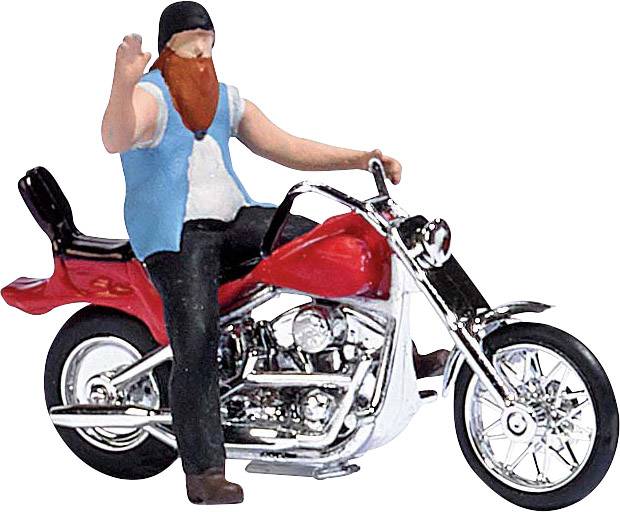 Image of Busch 7861 H0 Us Motorcycle with Biker