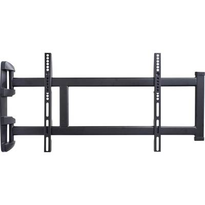 Swivel TV Wall Mount in Black Metal, Suitable for Flexible Television Mounting at Various Viewing Angles.