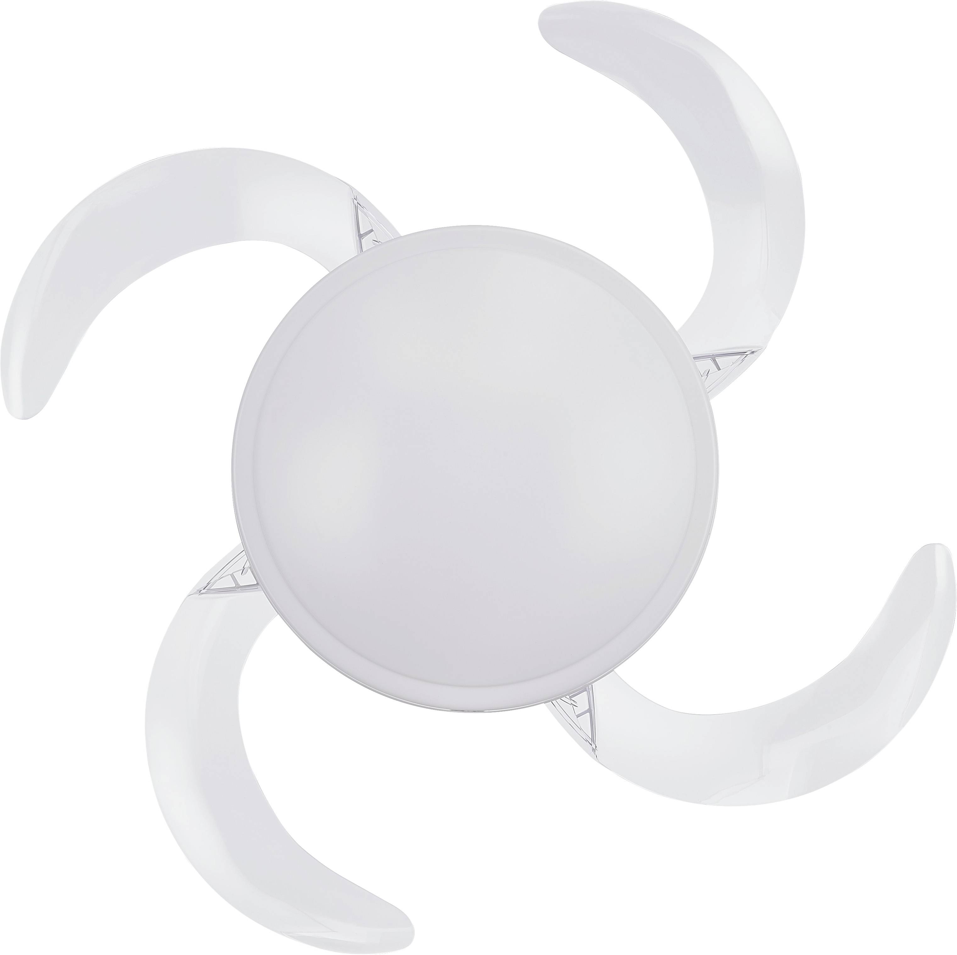 Fanaway Evo 2 Ceiling fan 60 W (Ø x H) 122 cm x 42 cm Chrome (glossy) Timer-1