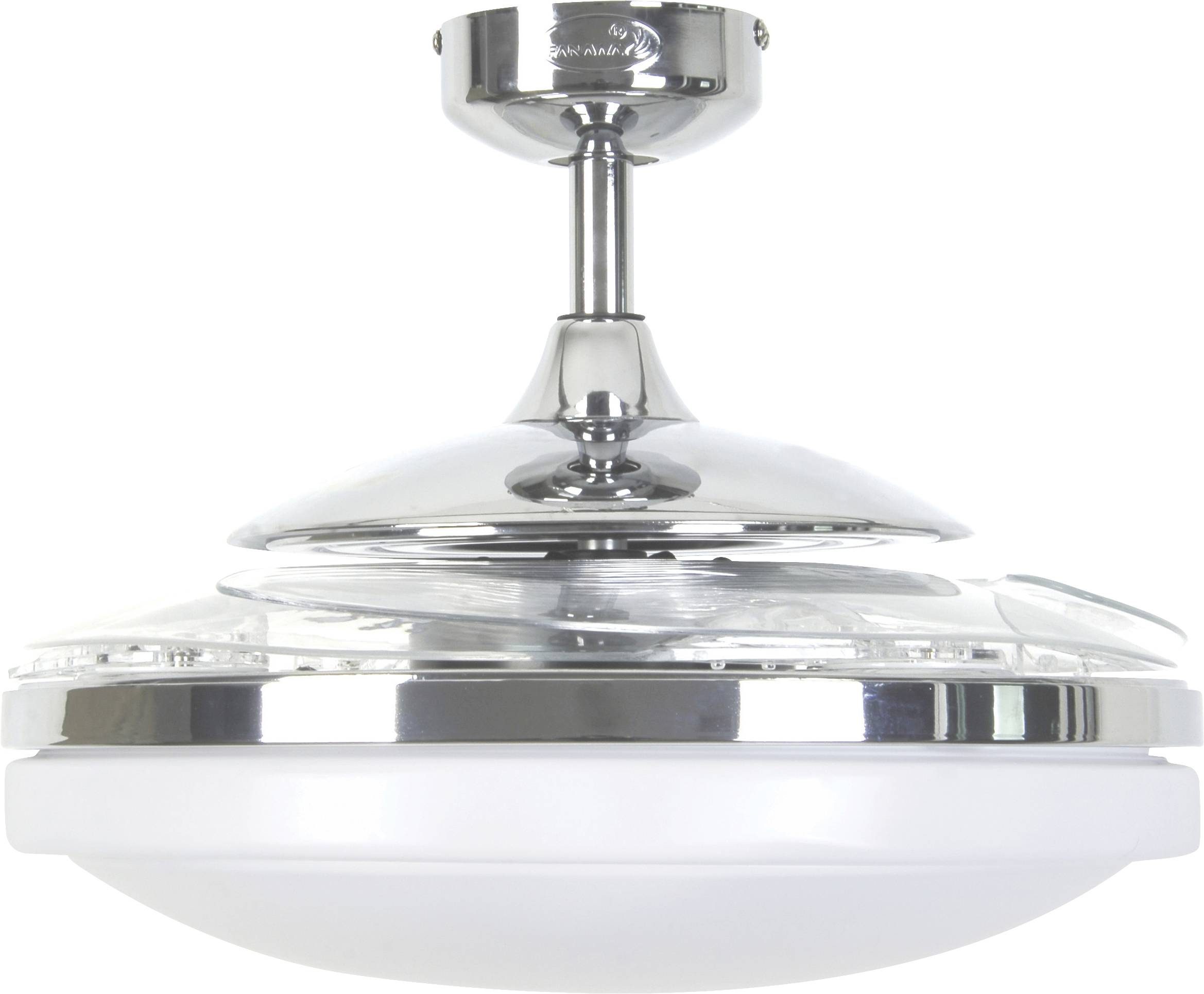 Fanaway Evo 2 Ceiling fan 60 W (Ø x H) 122 cm x 42 cm Chrome (glossy) Timer-2