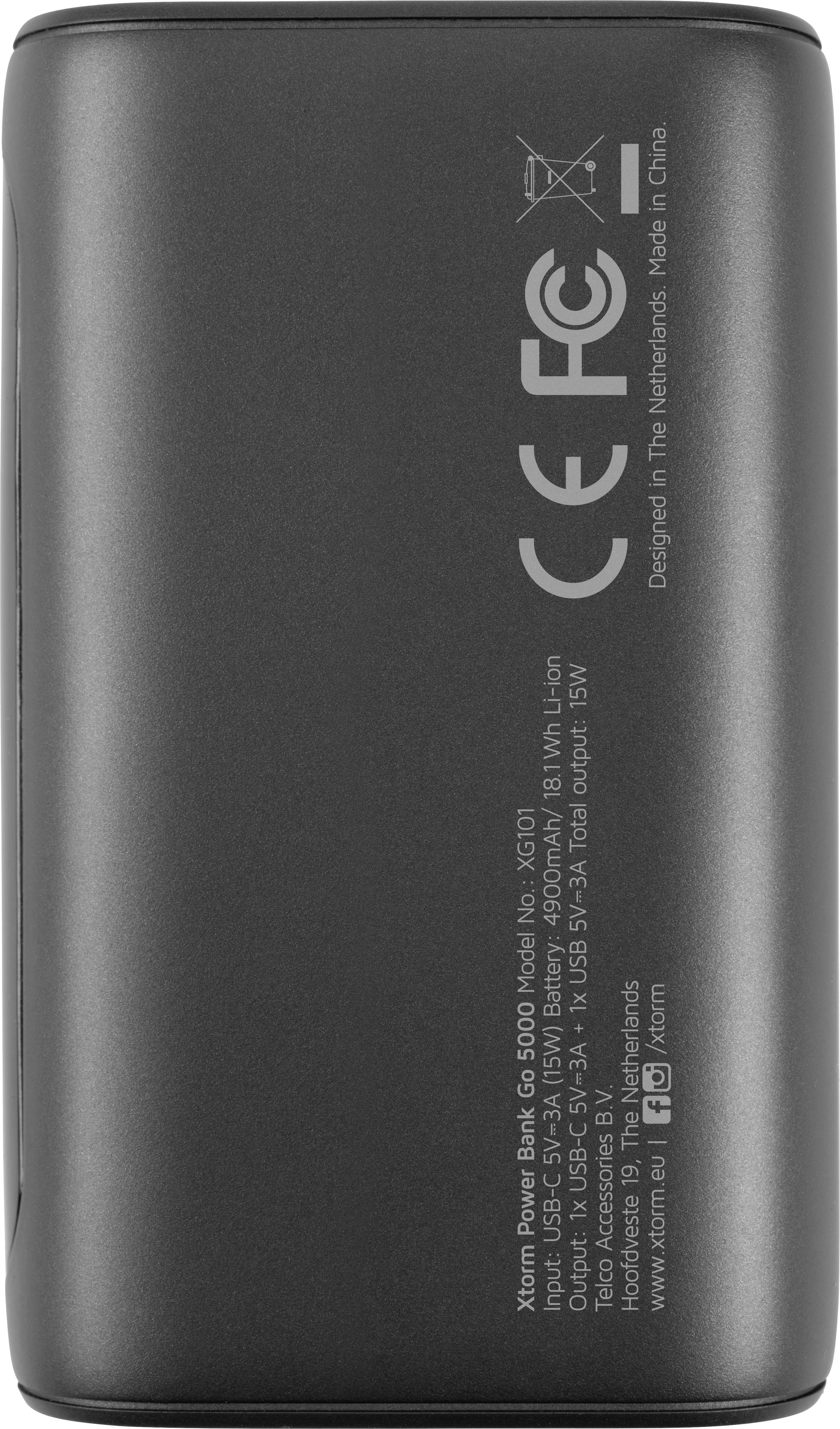 Xtorm by A-Solar Go5000 Power bank 5000 mAh LiPo Spaceship grey Status display-1