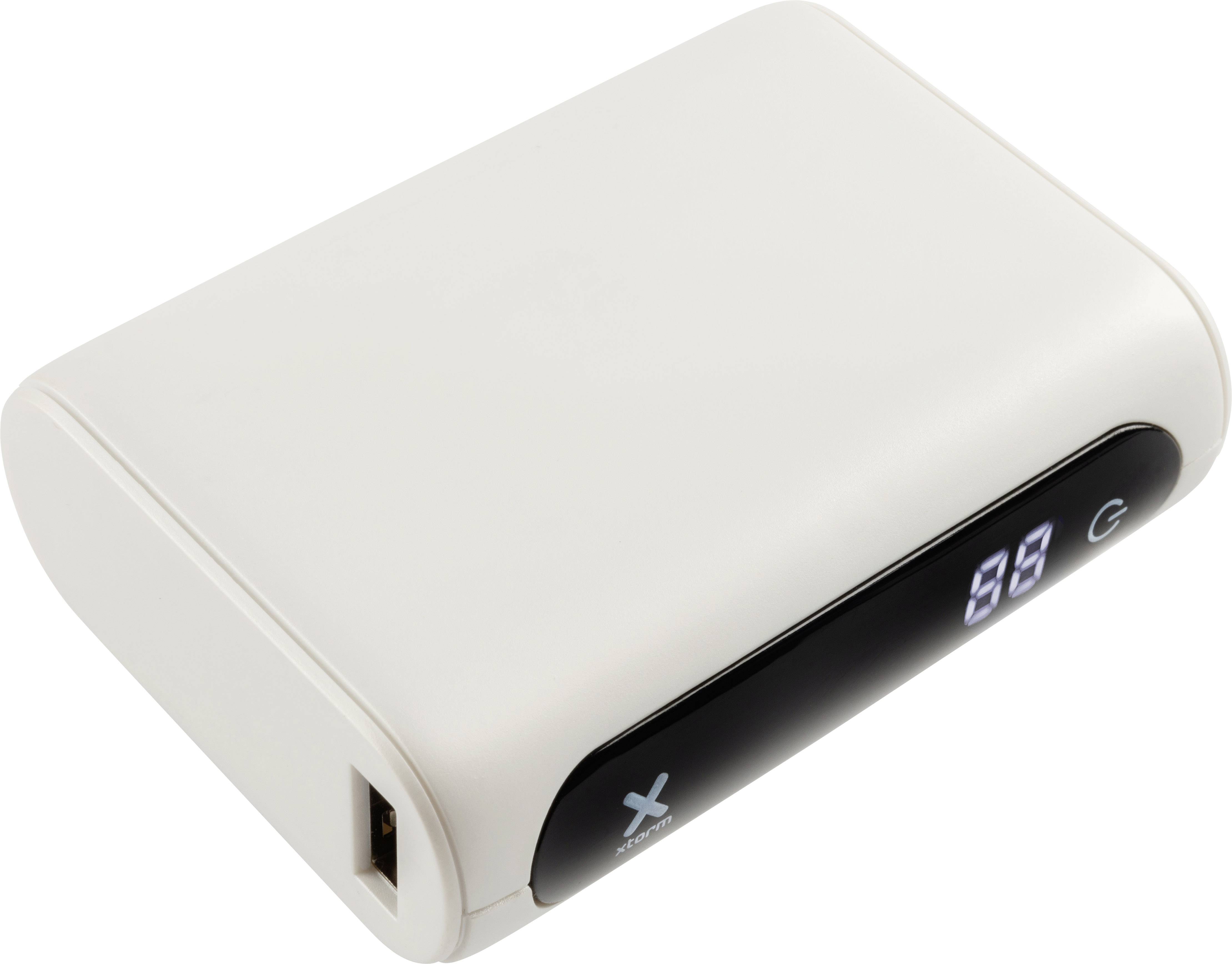 Xtorm by A-Solar Go10000 Power bank 10000 mAh Fast Charge LiPo Arctic white Status display-7
