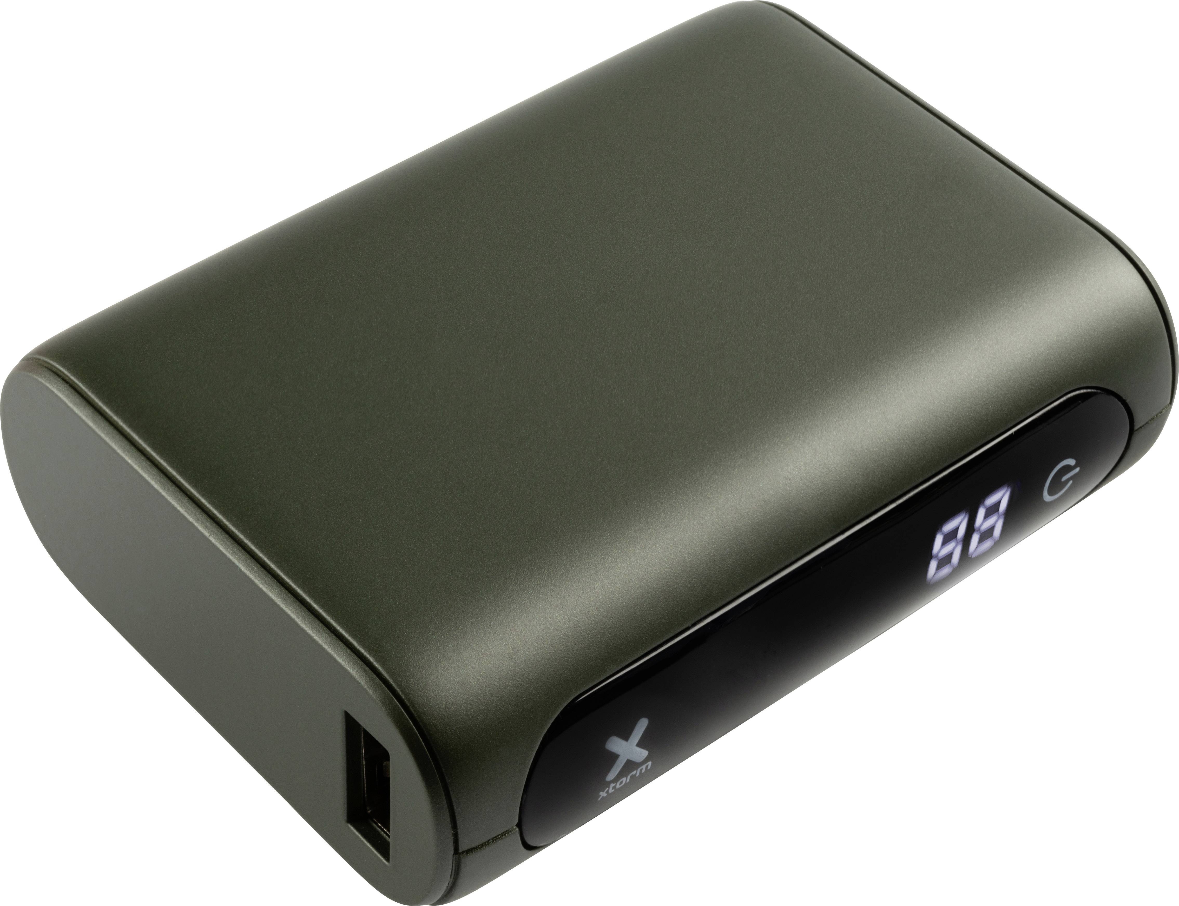 Xtorm by A-Solar Go10000 Power bank 10000 mAh LiPo USB type A, USB C® Dark green Status display-3