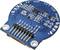 Round circuit board with blue solder points, electronic components and pins, labelled '2.2 inch TFT LCD Display'.