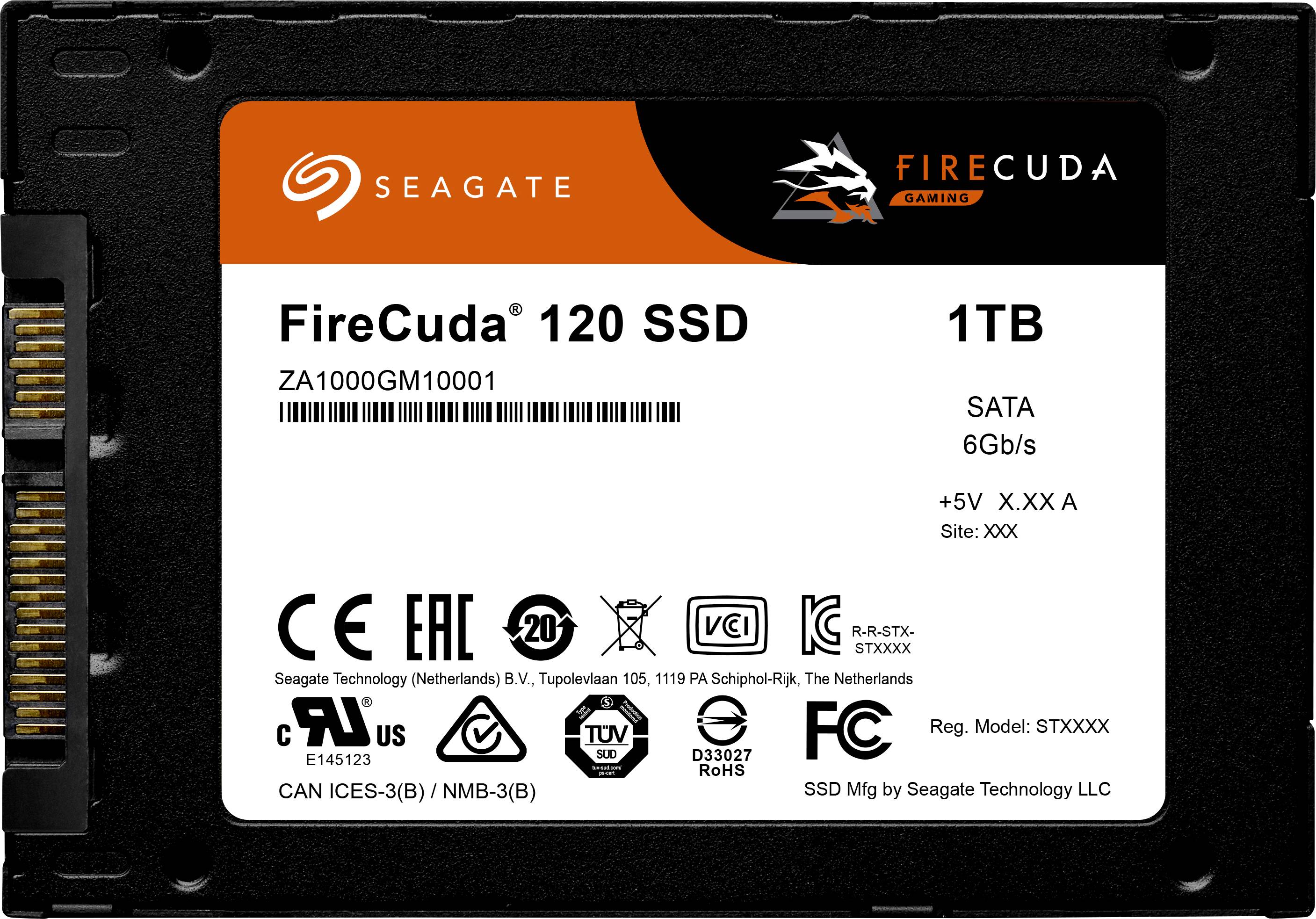 Seagate FireCuda® 1 TB 2.5 (6.35 cm) internal SSD SATA III Retail ZA1000GM1A001