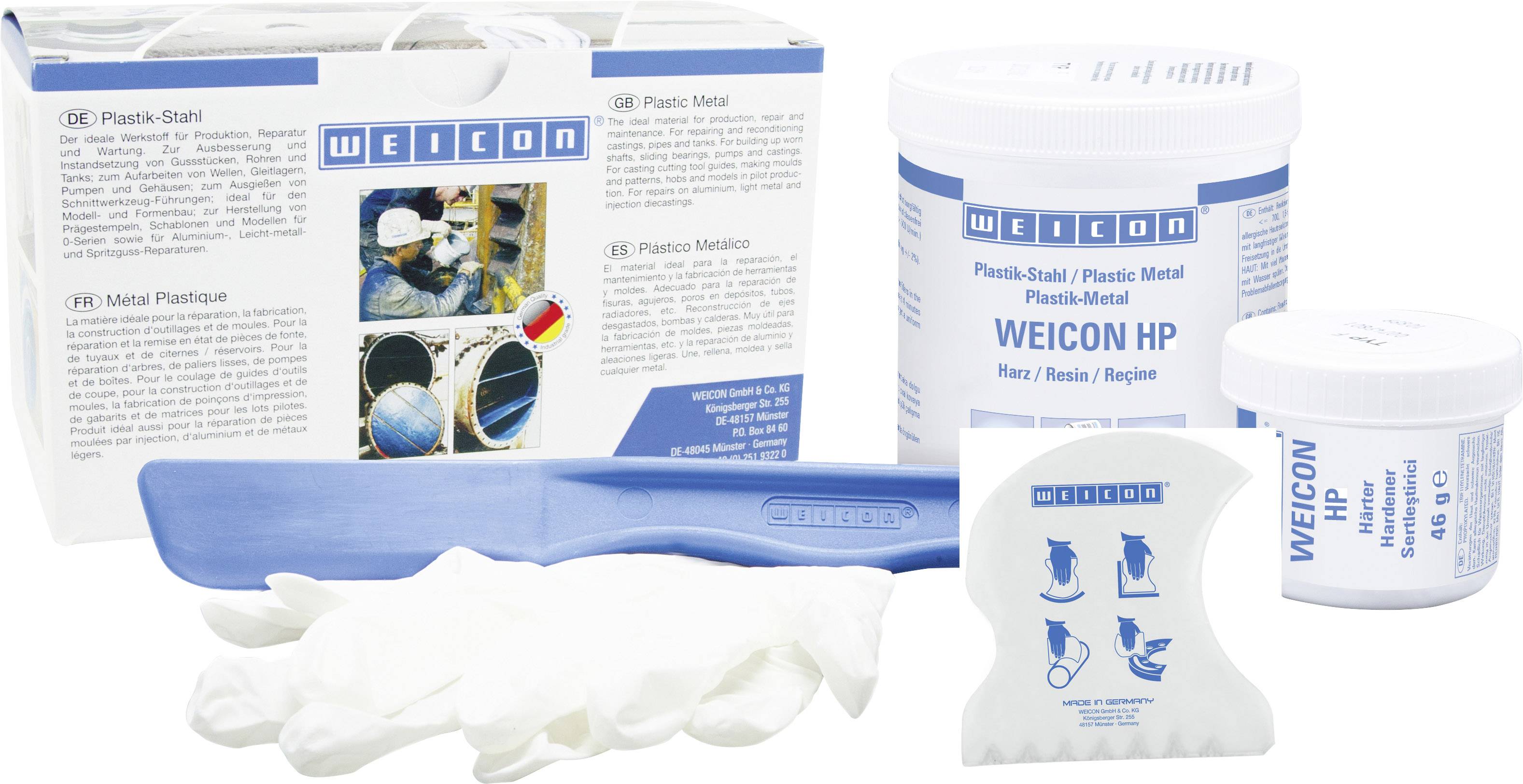 WEICON 10054003 WEICON Plastic Steel HP 0.5 kg 1 pc(s)-0
