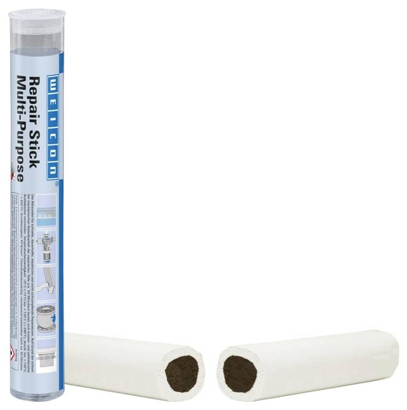 'Weicon Repair Stick Multi-purpose' in a cylindrical package with two sticks shown. Suitable for various repair tasks.