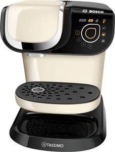 Bosch Haushalt TASSIMO MY WAY 2 TAS6507 Capsule coffee machine Beige, Black incl. descaler, One Touch, Removable brew unit
