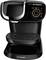 Black Bosch Tassimo coffee machine with control buttons at the front. It has a modern design and a drip tray.