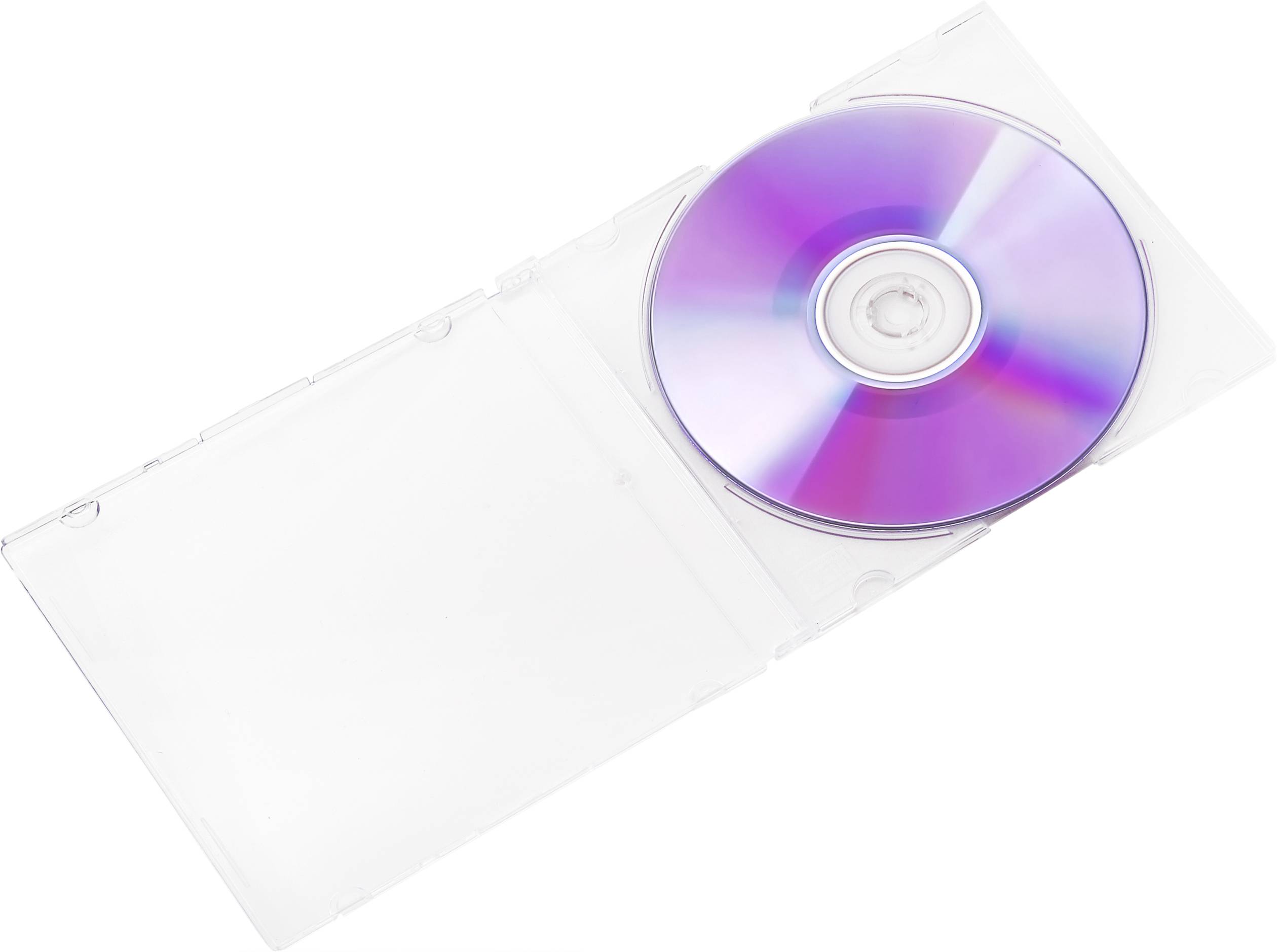 Basetech CD slimline jewel case BT-2268908 1 CD/DVD/Blu-Ray Transparent Acrylic 25 pc(s)-3